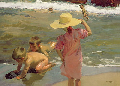 11.Ninos a la orilla del mar sorolla reproductions