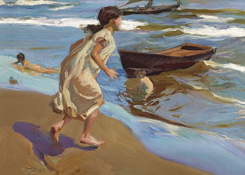 17.Niña entrando sorolla reproductions