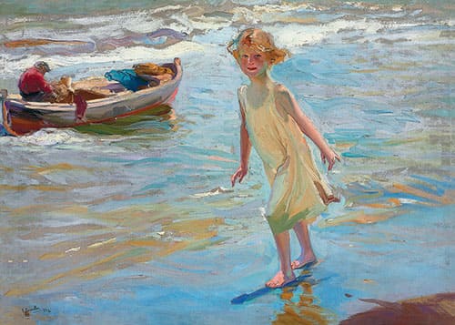 2. Niña en la playa sorolla reproductions