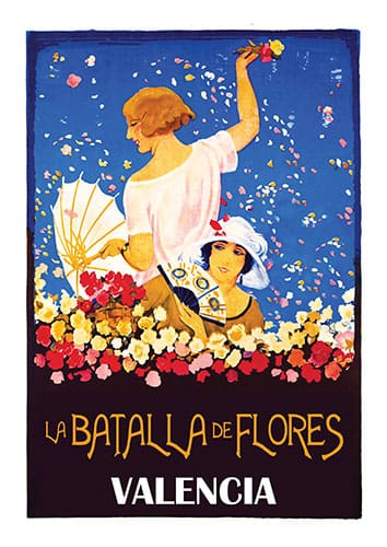 6023.La batalla de flores valencia poster-min