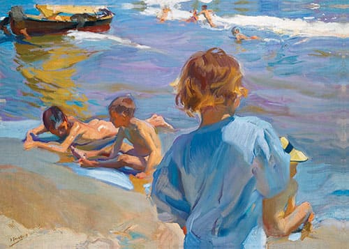 7. ninos en la playa sorolla reproductions