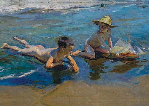 8.ninos en la playa 1904 sorolla reproductions