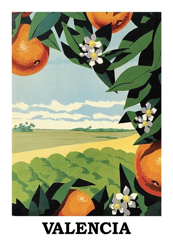 valencian oranges poster